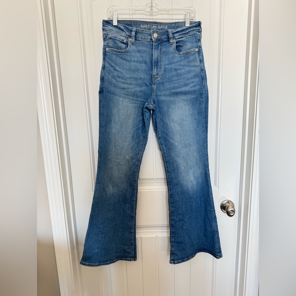 AE Next Level Super High-Waisted Flare Jean